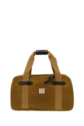 Filson Water-Repellent Tin Cloth Small Duffle Bag With Bridle Leather Grip