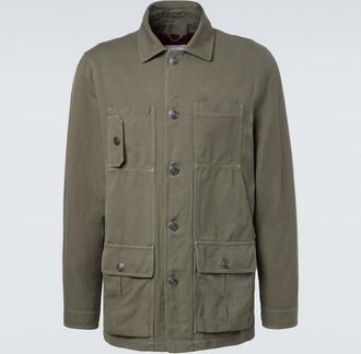 Brunello Cucinelli Cotton and linen field jacket