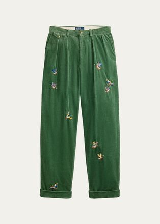 Polo Ralph Lauren Mens Whitman Relaxed Fit Embroidered Pant