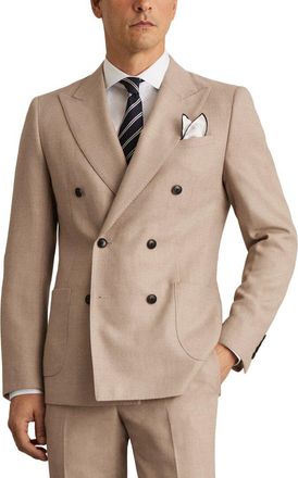 Reiss Venus Peak Textured Wool-Blend Jacket