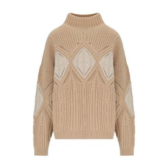 Twinset Donna, Maglie, Beige, M, new