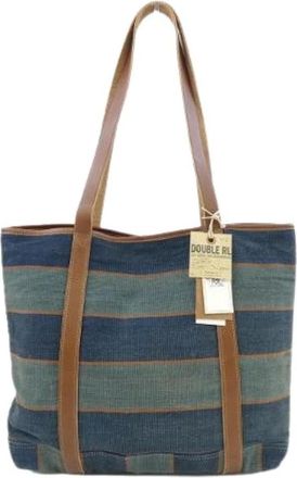 Ralph Lauren Pre-owned Tote Bags, male, Multicolor, Size: ONE SIZE Pre-owned Double RL Bag