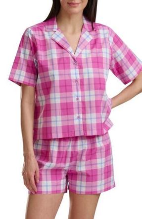 Splendid Plaid Short Sleeve Notch Top and Boxer Pajamas at Nordstrom Rack, Size X-Small