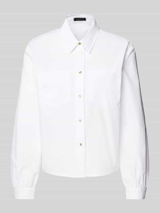 More & More More & More Boxy Fit Hemdbluse aus Baumwoll-Mix in Offwhite, Größe 36