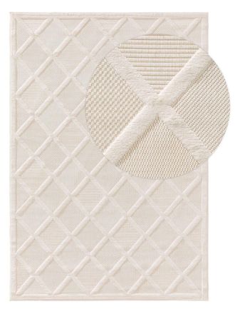 benuta Alfombra de exterior & interior crema 120x170