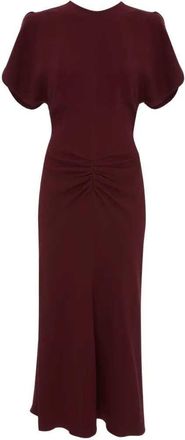 Victoria Beckham Bela Ruched Midi Dress