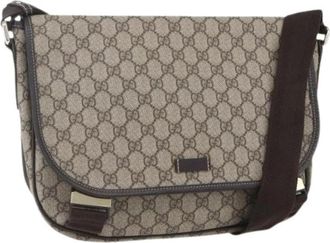 Gucci Pre-owned Plastic Crossbody Tas - Dames - Vintage Schoudertas - Beige - ONE Size - Vintage