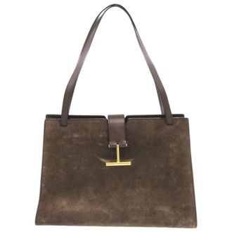 Tom Ford Brown Leather Tote Bag (Pre-Owned)