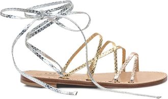 Emanuela Caruso Capri Sandalen met striksluiting - Goud