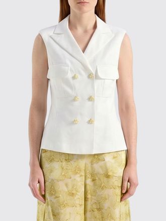 Genny Gilet a doppiopetto in lino