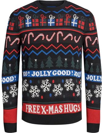 Jack & Jones Jack & Jones Mens Jorjolly Crew Neck. Jumper, Multicolour (Tap Shoe Fit: Knit Fit), Small