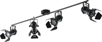 Lindby L&aacute;mpara De Techo tilen En Negro Metal - Lindby