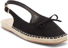 Top Moda Fallon Slingback Flat in Black Suede at Nordstrom Rack, Size 7.5