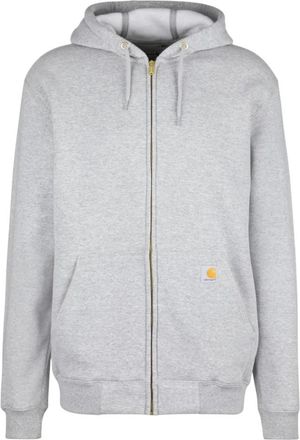 Carhartt Work in Progress Hoodie Zip Loose Fit Midweight - Heren - Vesten met rits - Grijs - S - Katoen - Hoodies & sweatvesten