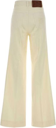 Etro Womens Jeans Flared White Cotton