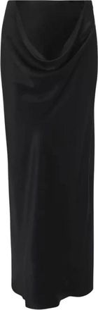 J.W.Anderson Zwarte Zijden Maxi Rok - Dames - Maxi Rokken - Zwart - 2XS - Rokken