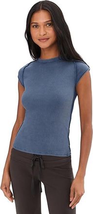 Free People Ever Had T-Shirts Womens Clothing Vintage Indigo : LG (Womens 12-14), Cotton/Spandex