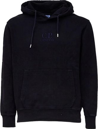 C.P. Company Hooded Sweatshirt - Heren - Hoodies - Blauw - L - Katoen - Hoodies & sweatvesten