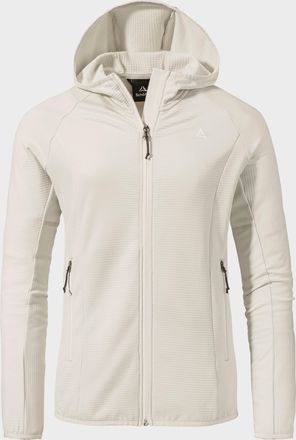 Sch&ouml;ffel Fleecejacke SCH&Ouml;FFEL Fleece Hoody Style Cascata WMS, Damen, Gr. 36, beige (9040, natur), Oberstoff: 94% Polyester, 6% Elasthan, regular fit, hoch gesc