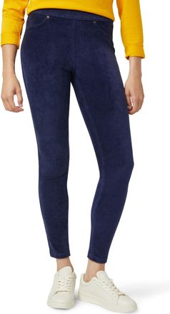 Hue Womens Classic Corduroy Legging, Navy, Large