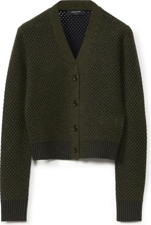 Fabiana Filippi Chique Cardigan - Dames - Vesten - Groen - M - Wol - Truien & Vesten
