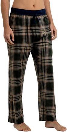 Rainforest Brushed Plaid Flannel Lounge Pants in Rf Green at Nordstrom Rack, Size X-Large