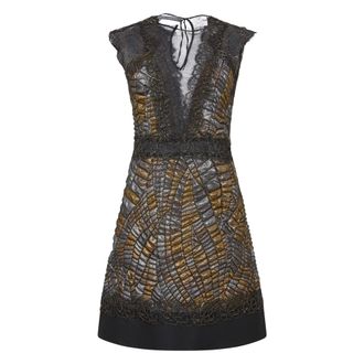 Moschino Elegant Dress with Deep Neckline - female - Moschino - Short Dresses - Multicolor - 2XL - Dresses