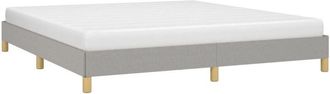 vidaXL Cama sin colchón tela gris claro 180x200 cm Vidaxl