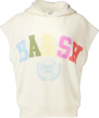 BA&SH Hoodies & sweatvesten, Dames, Beige, S, Ecru Beny T-shirt
