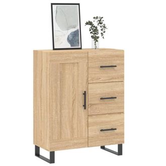 Berkfield Home Sideboard Sonoma Oak 69.5x34x90 cm Engineered Wood in Brown