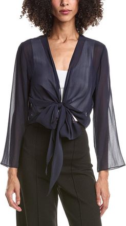 Eileen Fisher Plus Silk Wrap Jacket