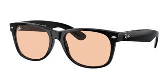 Ray-Ban RB2132F New Wayfarer Asian Fit 601/4B Mens Sunglasses Black Size 55