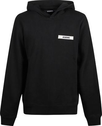 Jacquemus Black Cotton Gros Grain Hoodie