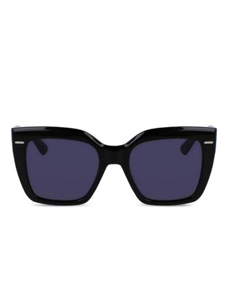 Calvin Klein cat-eye acetate sunglasses - Black