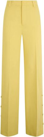 Red Valentino Wijde broek - Dames - Wijde Broeken - Geel - XS - Broeken