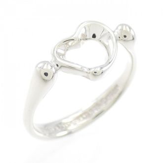 Tiffany & Co. Open Heart Silver 925 Anniversary Ring (Pre-Owned)