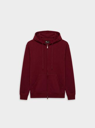 Le 31 Mens Brushed-interior zip-up hoodie
