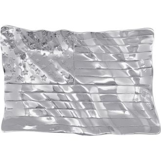 Mariposa American Flag Medium Serving Tray in Silver at Nordstrom