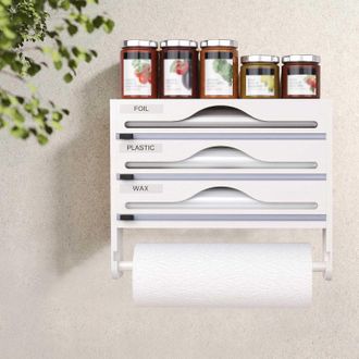 OEM Dispensador De Film Transparente, Dispensador De Film Transparente Con Cortador Y Soporte Para Toallas De Papel, Dispensador De Papel De Aluminio Y Fi