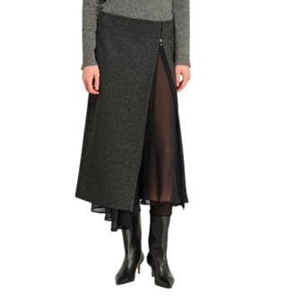 Semicouture Gonna Topaz - - Skirts - Donna - Grigio - M