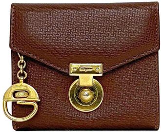 Ferragamo Leather Coin Purse/Coin Case (Pre-Owned)