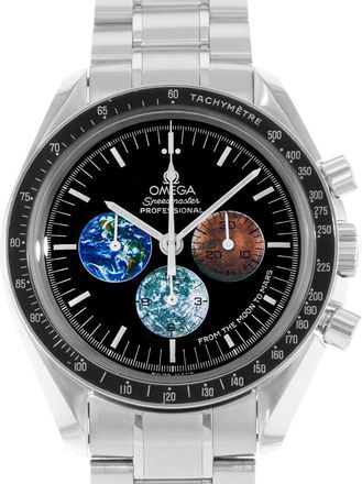 Omega Pre-owned Omega Speedmaster Professional Moonwatch Chronograph Automatic Black Dial Mens Watch 3577.50.00