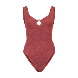 Hunza G Dames, Badkleding, Bruin, Maat: ONE Size