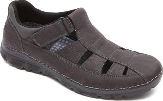 Rockport Mens Zonecush Fisherman Sandal In Dark Shadow