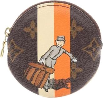 Louis Vuitton Pre-owned Coin Case - Dames - Vintage Accessoires - Bruin - ONE Size - Leer - Vintage
