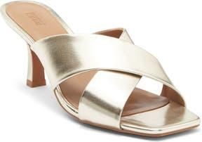 Nordstrom Rack Lauren Slide Sandal in Platinum Gold at Nordstrom Rack, Size 5.5