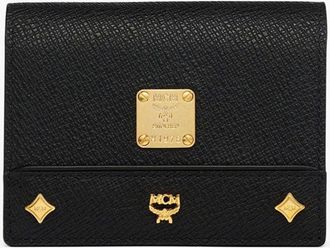 MCM Large Pina Wallet in Studded Calfskin in Black at Nordstrom