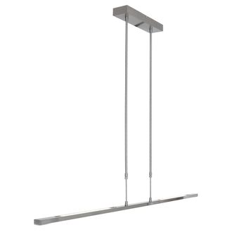Steinhauer Sienna Zelena Plaf&oacute;n Led Integrado L&aacute;mpara Colgante Acero Cepillado, Pl&aacute;stico Mate