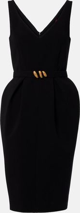 Max Mara Belted cady midi dress