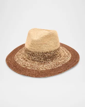 Eugenia Kim Lourdes Ombr&eacute; Raffia Hat